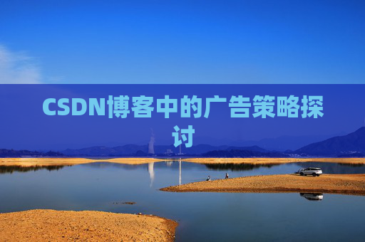 CSDN博客中的广告策略探讨